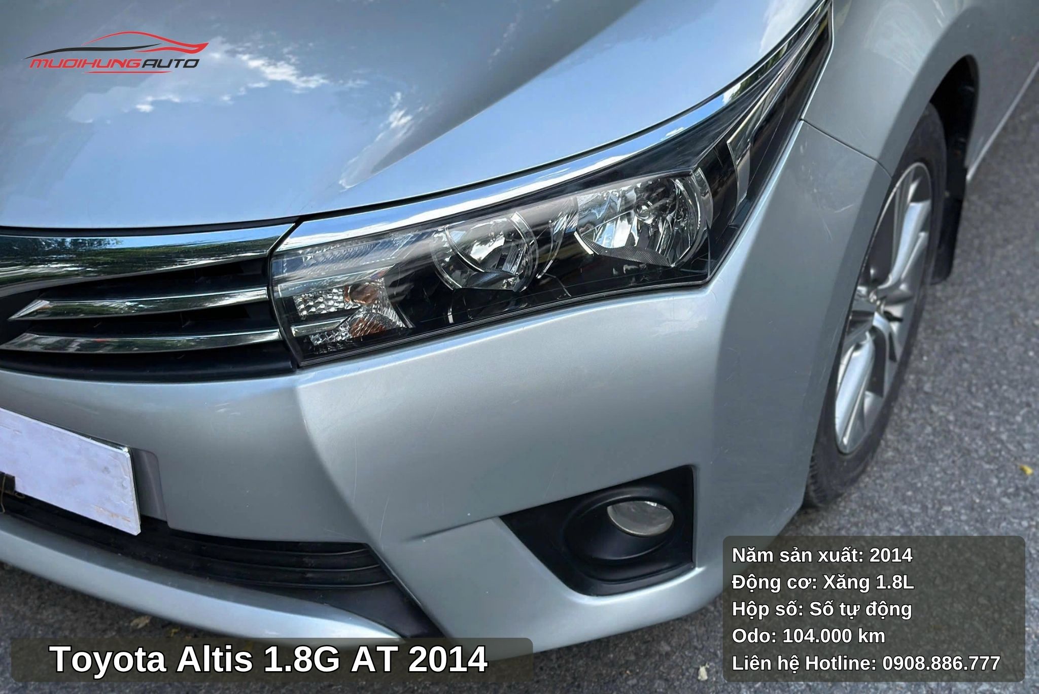 Toyota Altis 1.8G AT 2014 sở hữu hệ thống đèn tiêu chuẩn