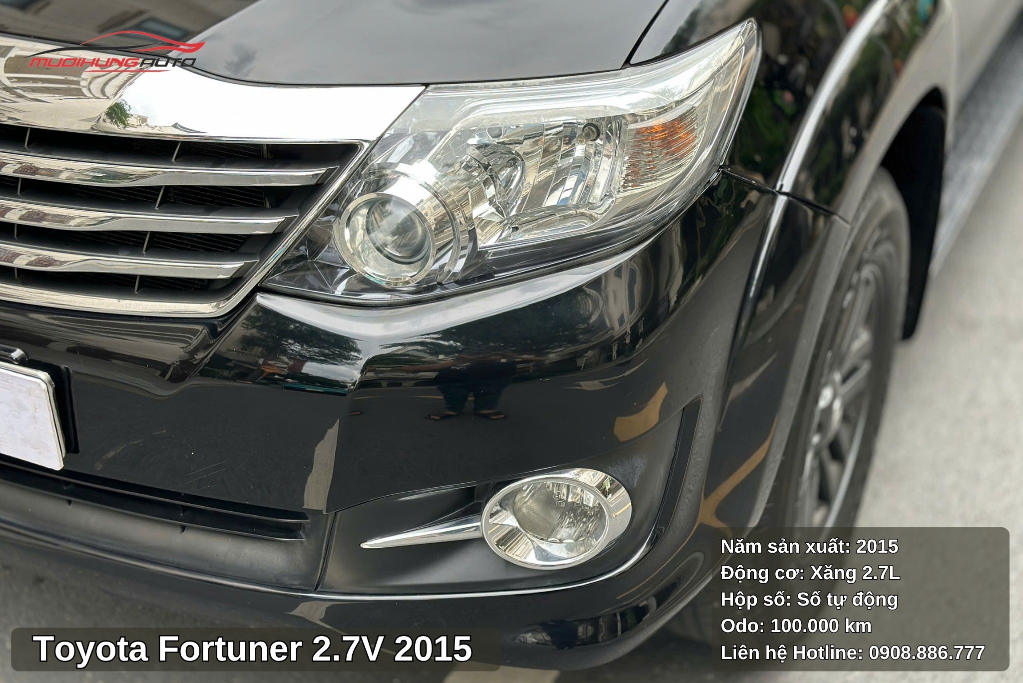 Toyota Fortuner 2.7V 2015 sở hữu hệ thống đèn nguyên bản
