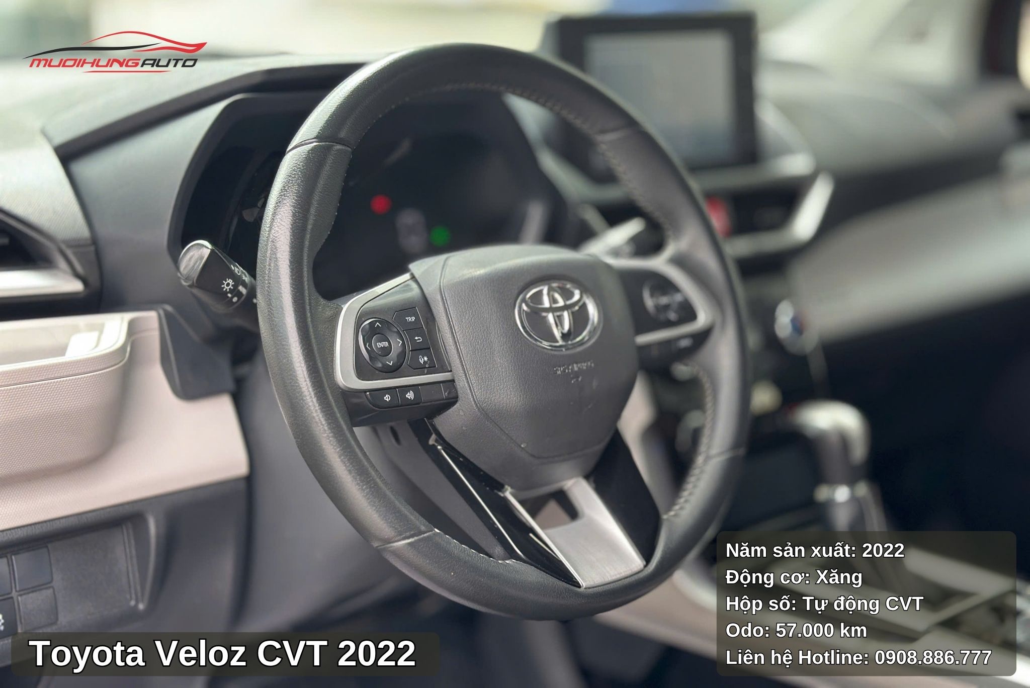 Toyota Veloz CVT 2022 được trang bị đầy đủ tiện nghi