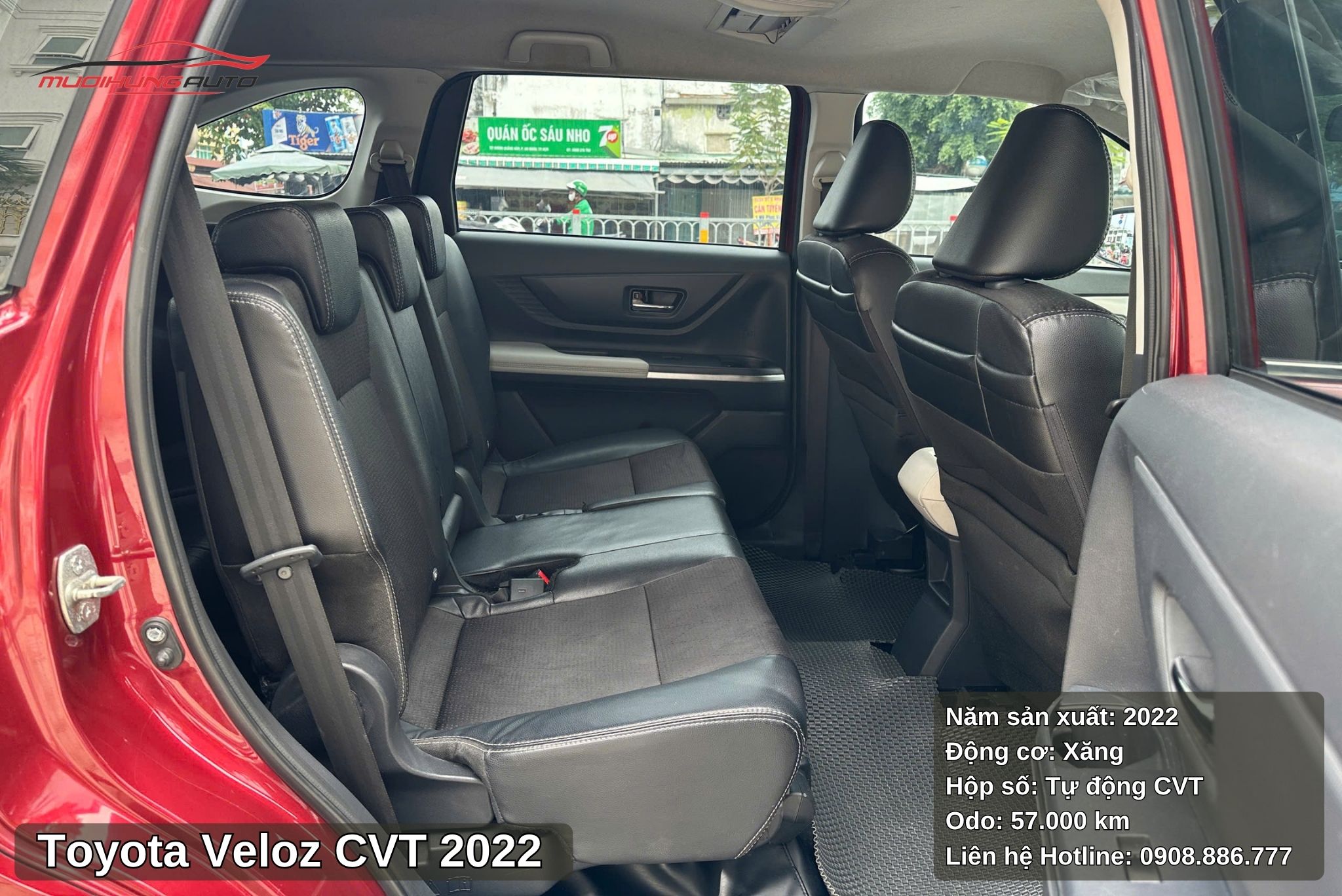 Toyota Veloz CVT 2022 nổi bật với không gian rộng rãi, thoải mái