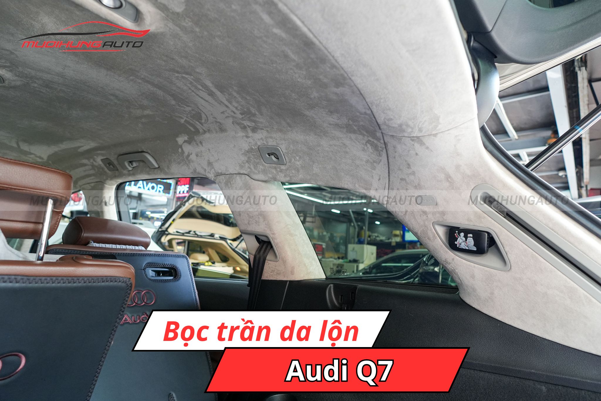 Trần da lộn ô tô Audi Q7