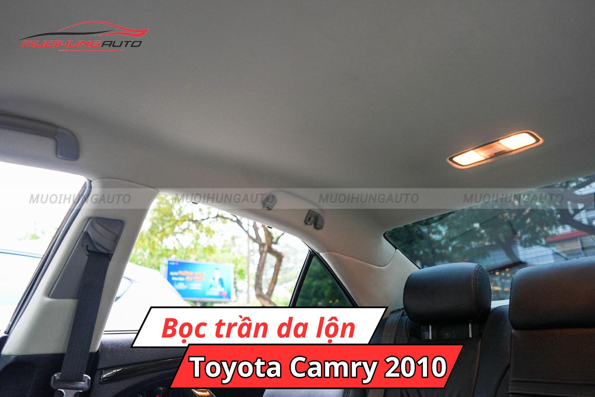 Trần da lộn xe Toyota Camry 2010