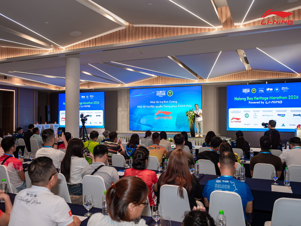 Không khí buổi họp báo lễ công báo Halong Bay Heritage Marathon 2026 Powered by Li-Ning