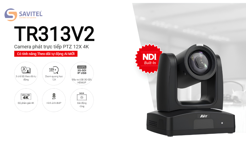 Camera theo dõi tự động AI AVer TR313V2