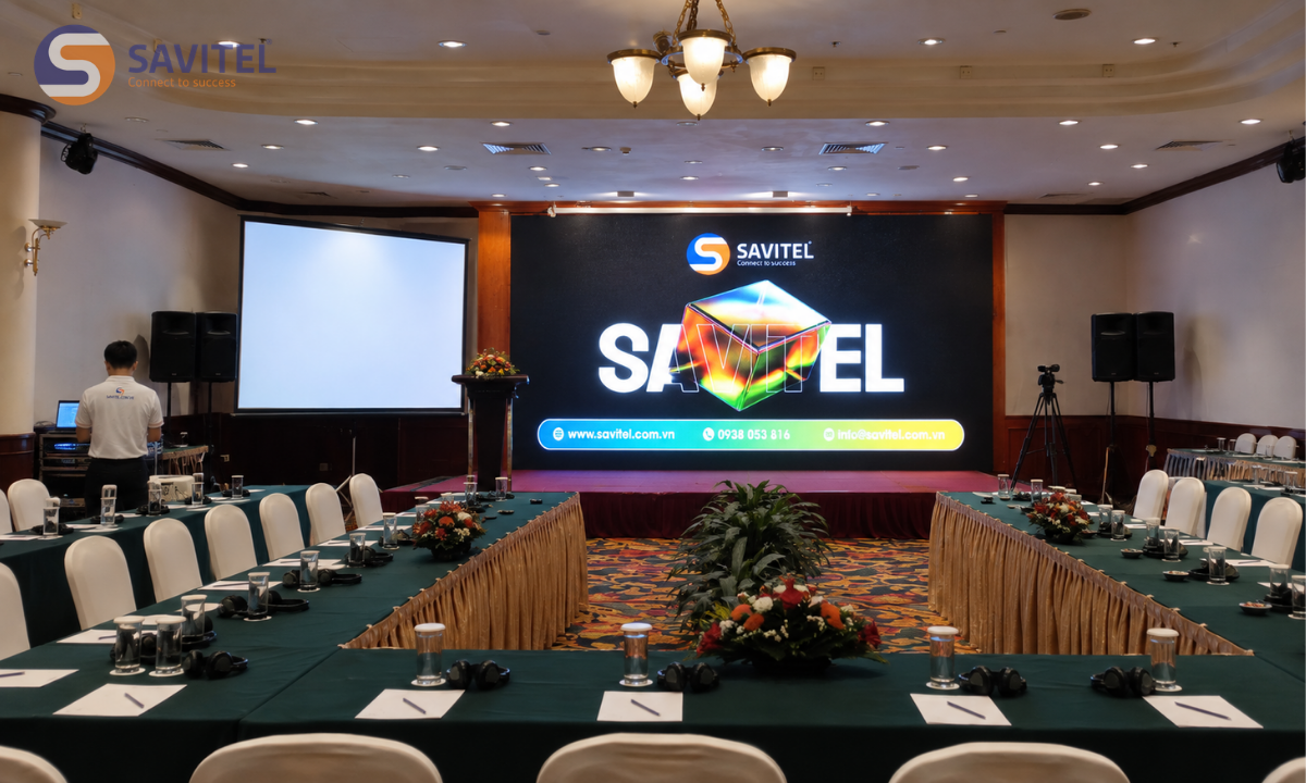 SAVITEL - Đơn vị cung cấp và thi công màn hình LED hội nghị