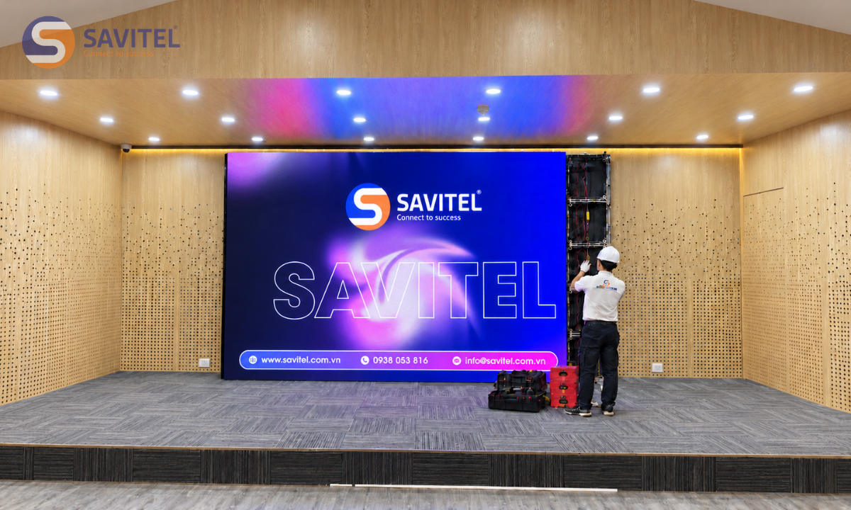 SAVITEL - Đơn vị cung cấp và thi công màn hình LED hội trường chuyên nghiệp