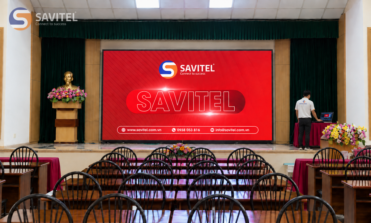 Bảng giá màn hình LED hội trường theo từng cấu hình tại SAVITEL
