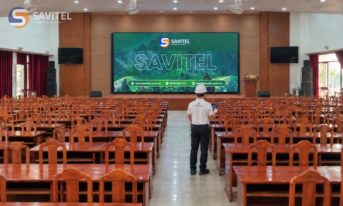 Các bước triển khai màn hình LED hội trường tại SAVITEL
