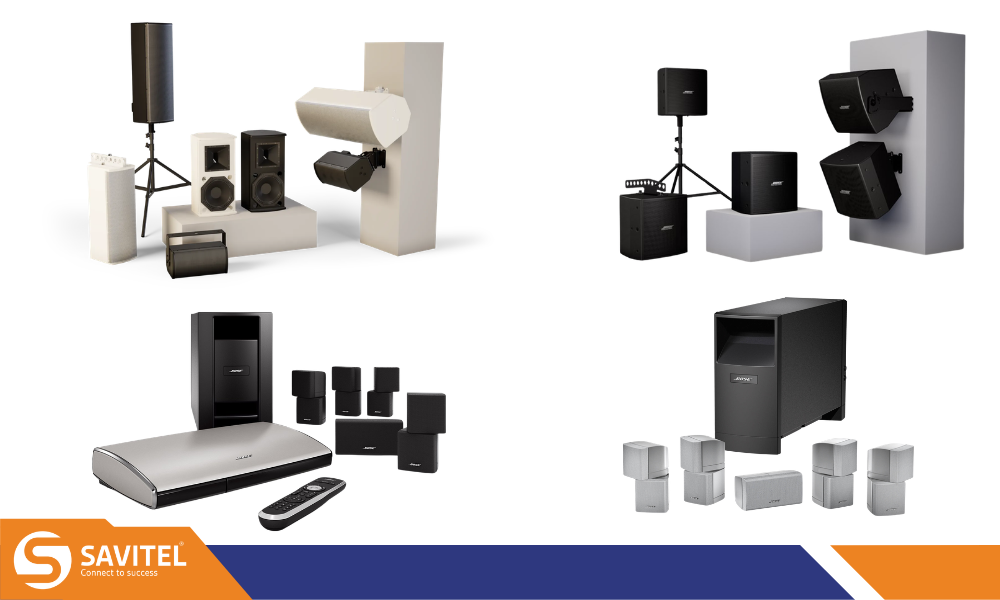 Các dòng sản phẩm phổ biến của Bose trong âm thanh hội trường, sân khấu