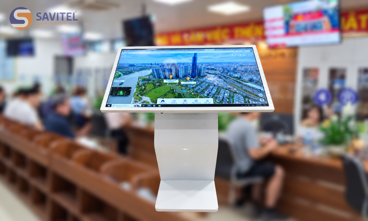 Màn hình quảng cáo chân quỳ (Kiosk Tra Cứu)
