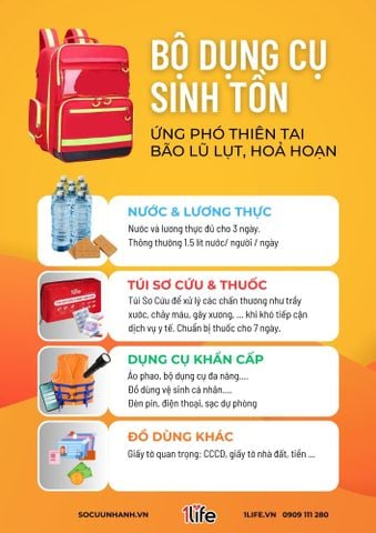 Bộ Dụng Cụ Sinh Tồn: Chuẩn Bị Để Ứng Phó Với Thiên Tai, Bão, Lũ lụt, Hoả hoạn, Động Đất