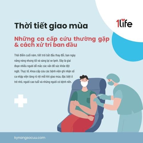 Thời điểm giao mùa - Những ca cấp cứu thường gặp & cách xử trí ban đầu