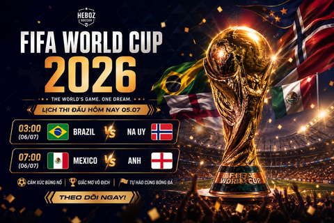 Lịch Thi Đấu World Cup 2026 Hôm Nay 05/07