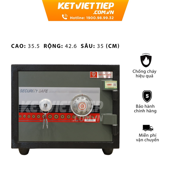 KÉT SẮT MIN KHÓA CƠ