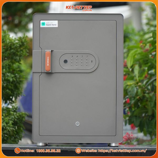 Két Sắt Xiaomi CRMCR 60MS Khóa Vân Tay Điện Tử, Kết Nối App Xiaomi Home