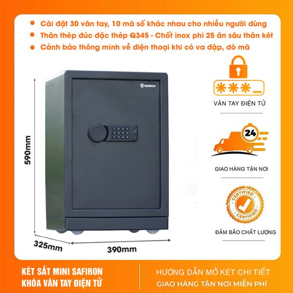 Thông Số Kỹ Thuật Két Sắt Safiron 60LBF