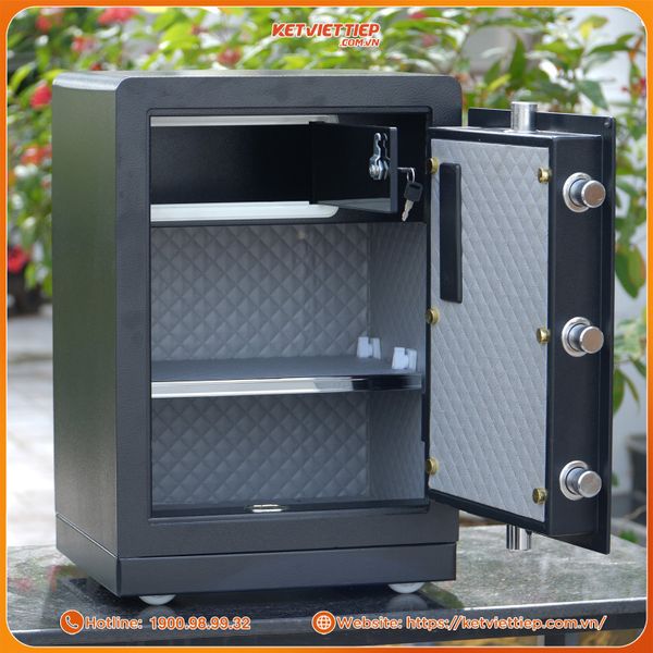 Két sắt Safiron 60LS khóa vân tay điện tử – thiết kế hiện đại, thân thép đúc liền khối Q345