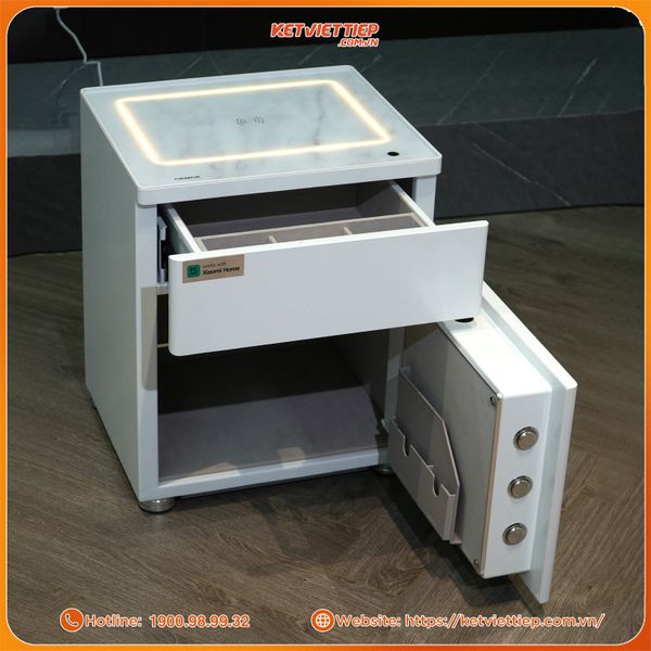 Két Sắt Xiaomi CRMCR 120JBW Có Ngăn Đồng Hồ Xoay, Kết Nối APP Xiaomi Home