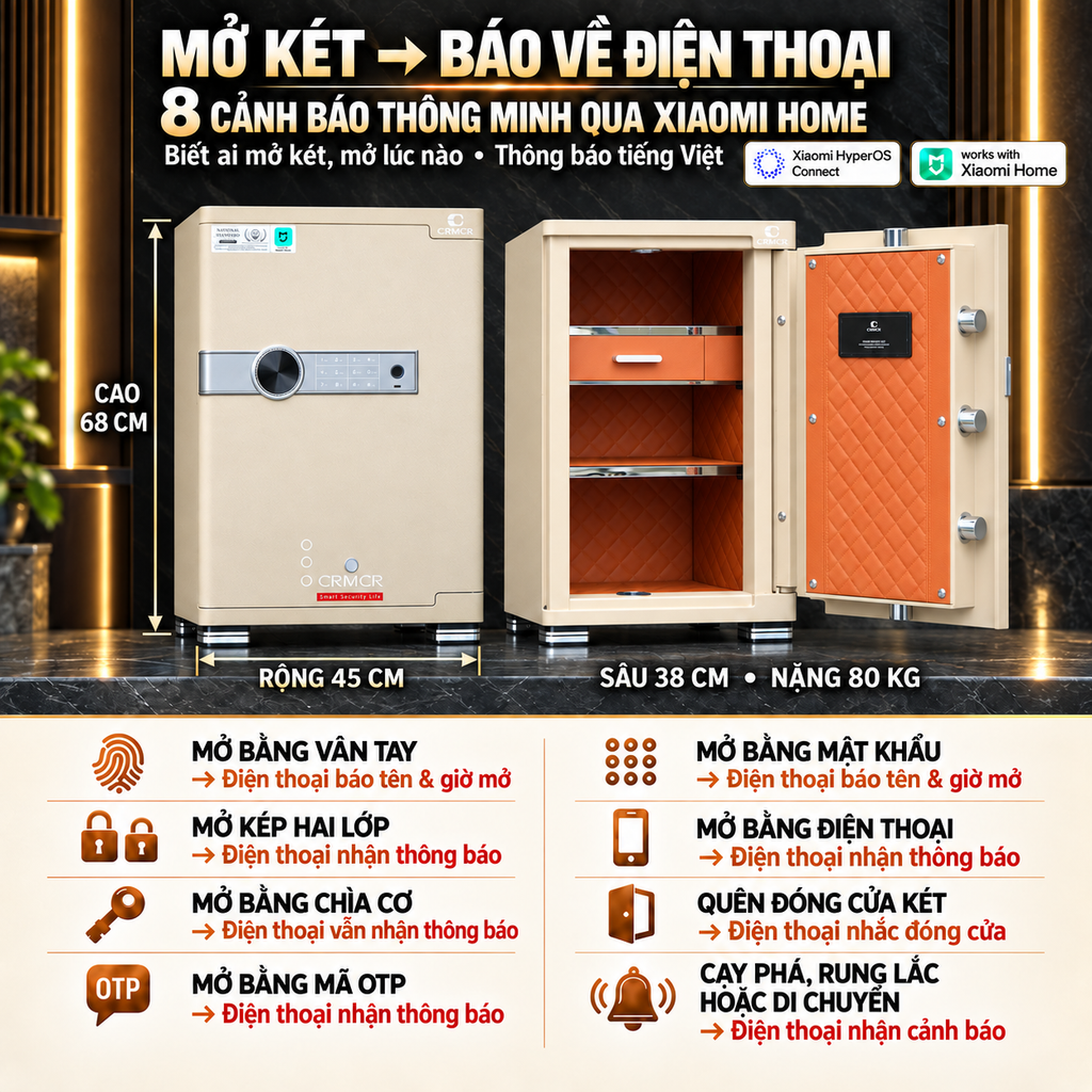 két sắt thông minh xiaomi crmcr 65jb
