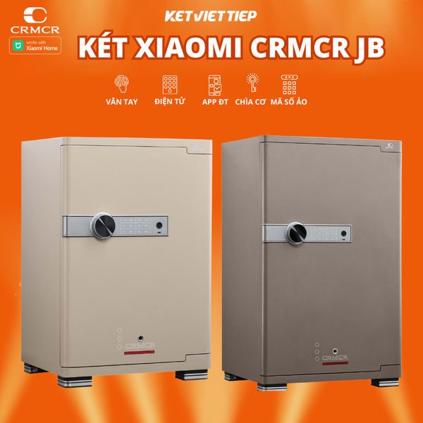 Két Sắt Xiaomi CRMCR 65JB Khóa Vân Tay Điện Tử, Kết Nối APP Xiaomi Home