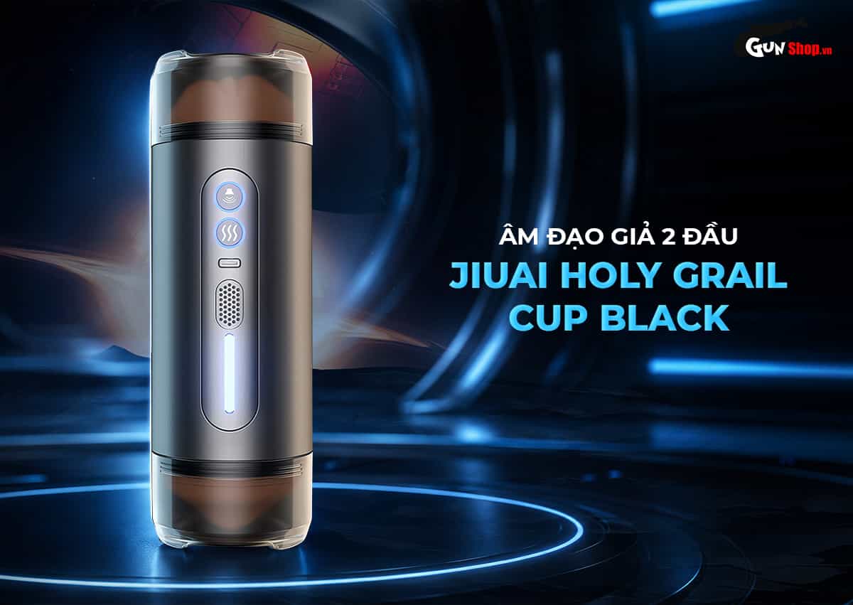 Jiuai Holy Grail Cup Black cốc âm đạo giả thủ dâm 2 đầu