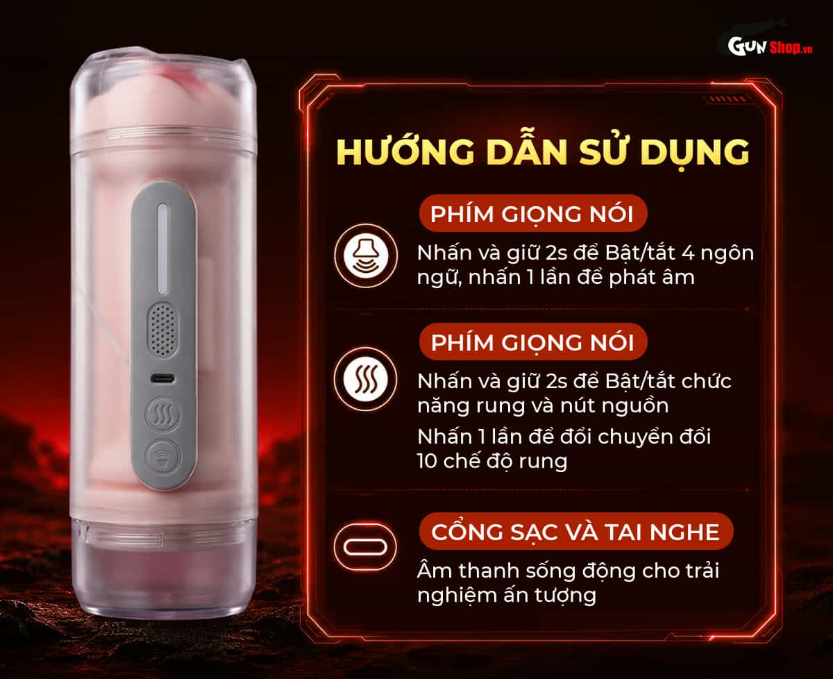 Hướng dẫn cách sử dụng âm đạo giả 2 đầu Jiuai Holy Grail Cup Red đúng cách