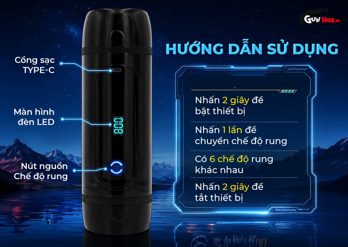 Hướng dẫn cách sử dụng âm đạo giả 2 đầu Jiuai Jiba Pro