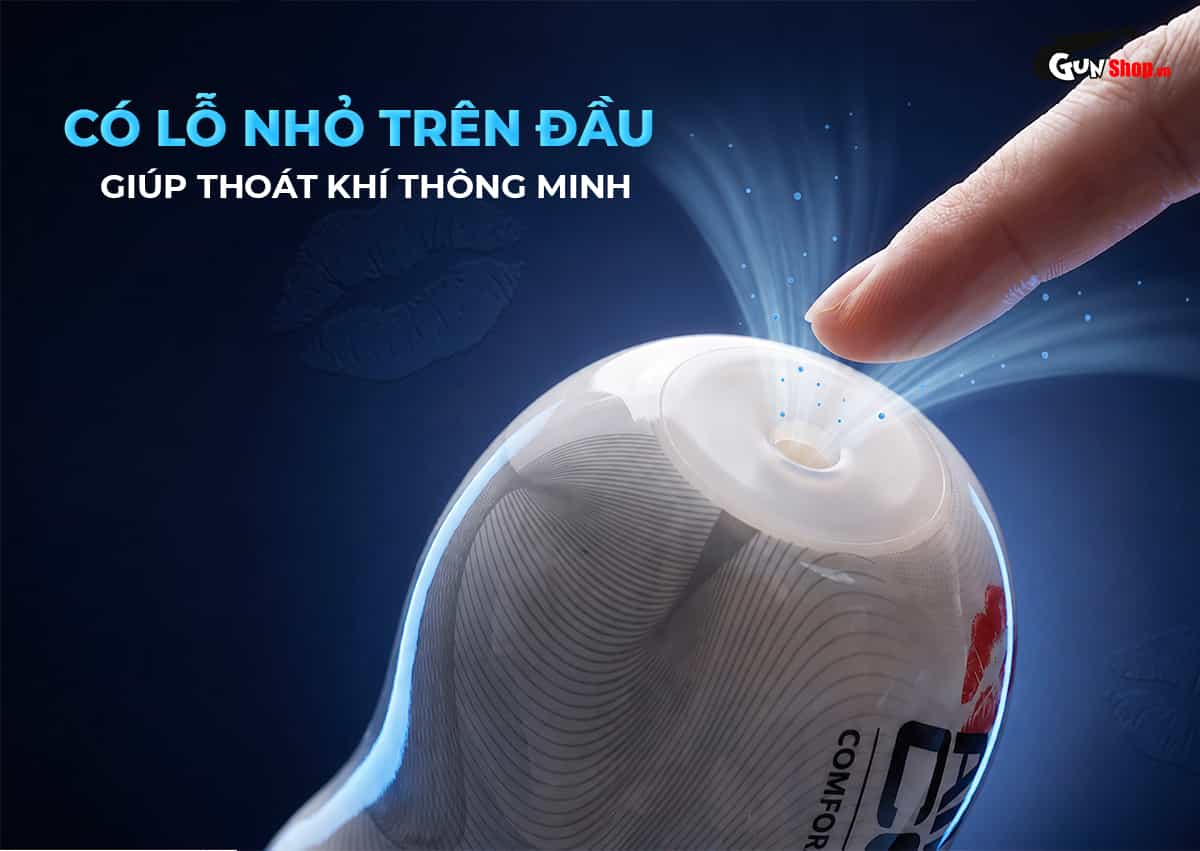 Galaku Air Color Cosmic Black có lỗ nhỏ trên đầu âm đạo giả giúp điều hòa không khí thông minh