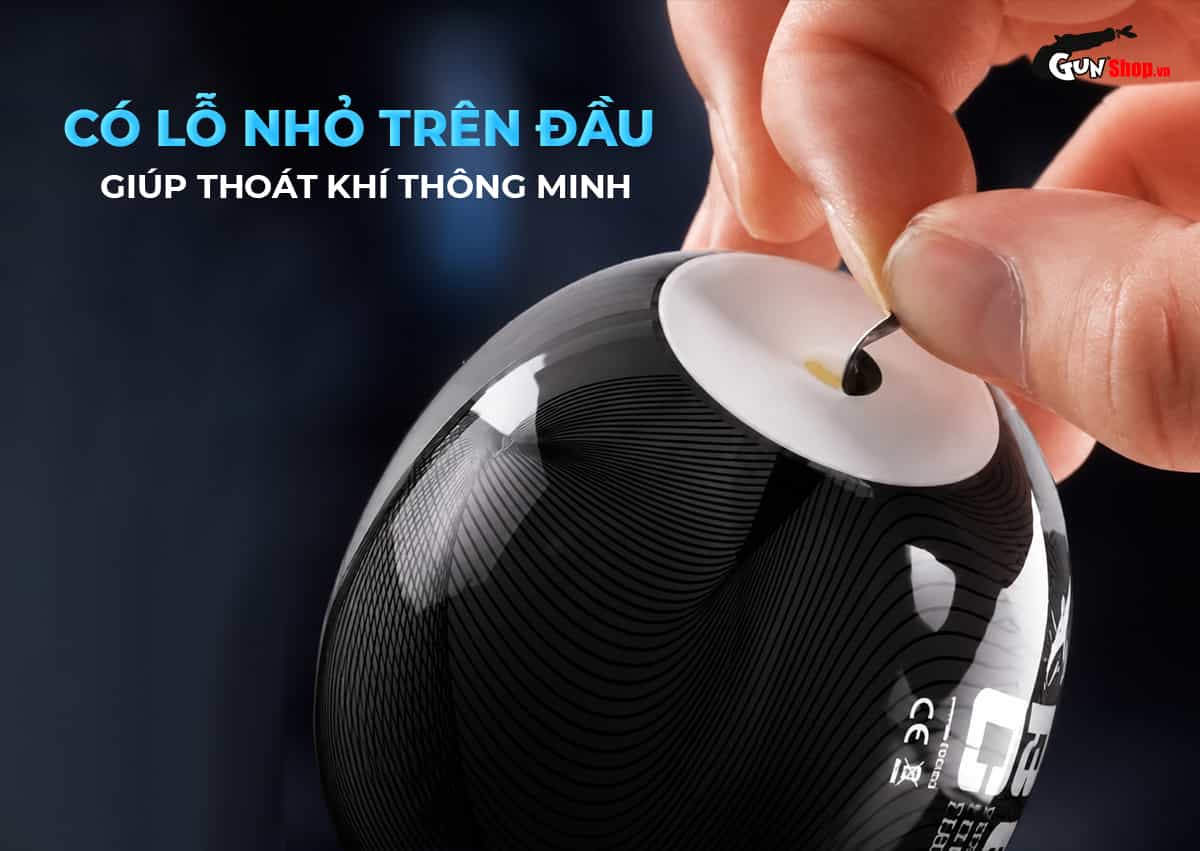 Galaku Air Color Ocran Ocean Blue có lỗ nhỏ trên đầu âm đạo giả giúp điều hòa không khí thông minh