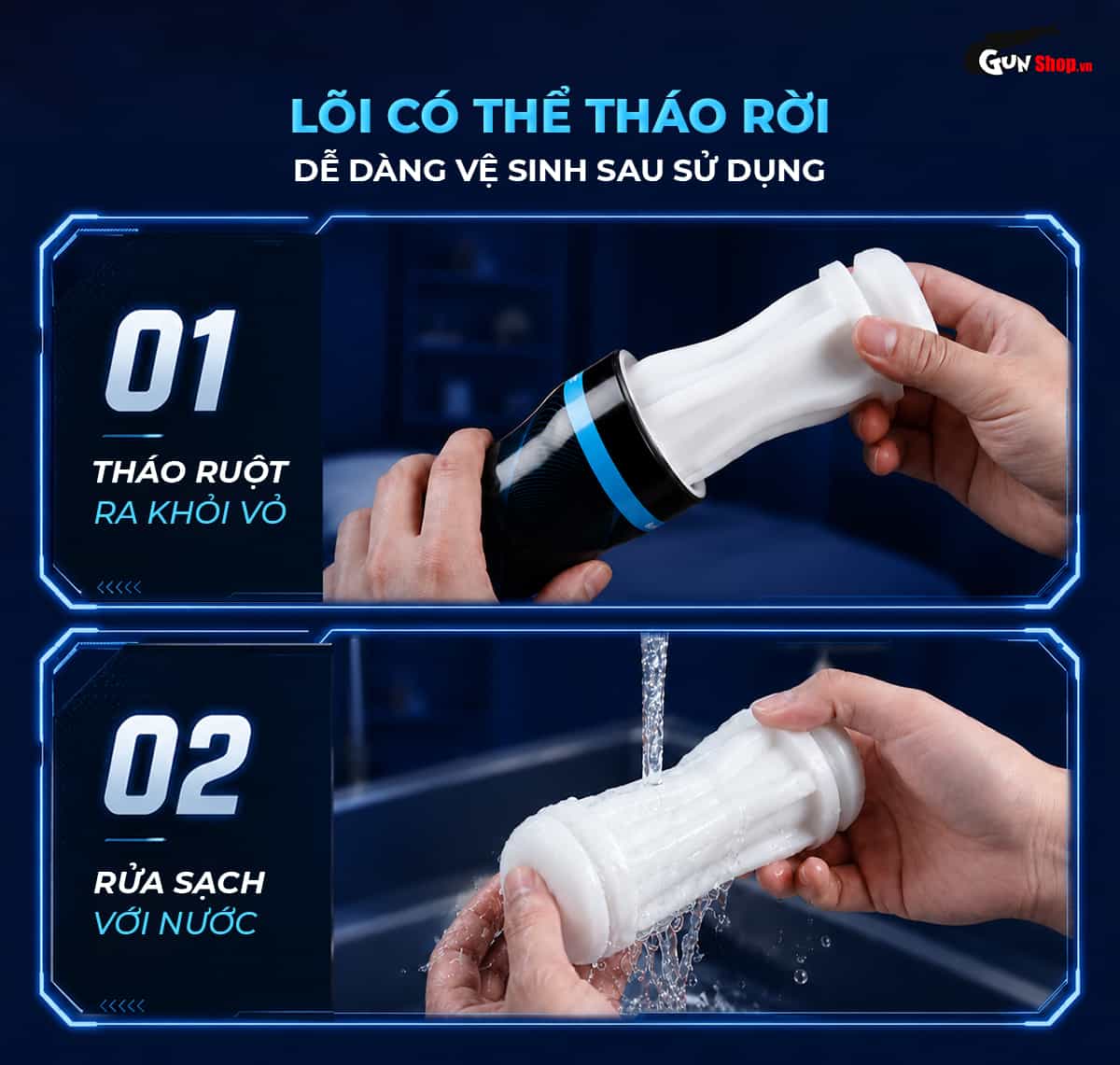 Âm đạo giả Galaku Air Color Ocran Ocean Blue chính hãng tại Chúng tôi