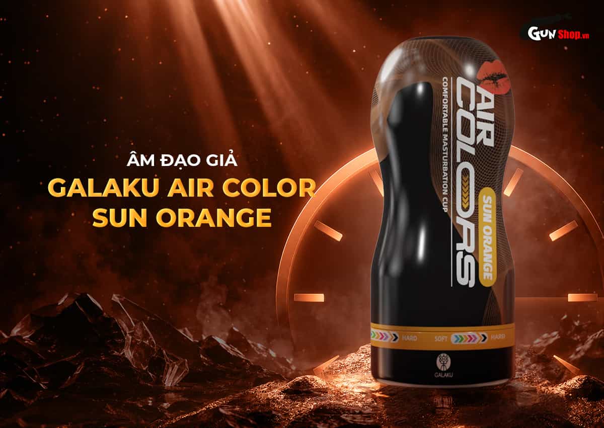 Cốc thủ dâm Galaku Air Color Sun Orange