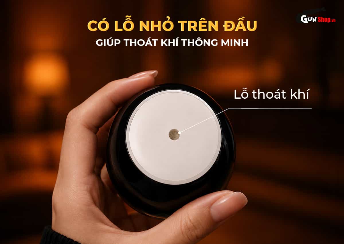 Galaku Air Color Sun Orange có lỗ nhỏ trên đầu âm đạo giả giúp điều hòa không khí thông minh