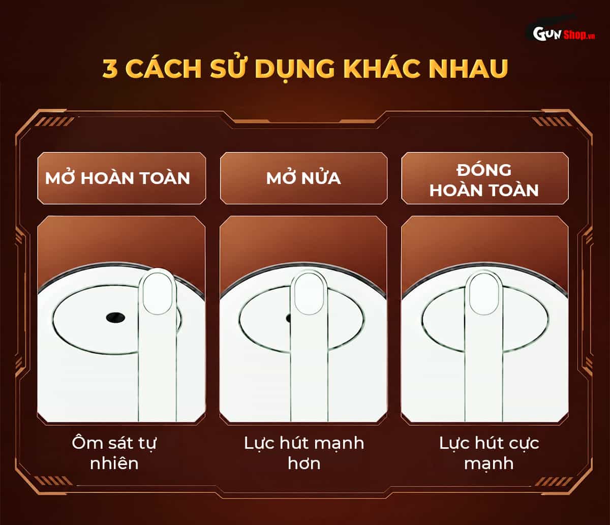 Có thể bịch hoặc mở van thoát khí Galaku Air Color Sun Orange cho 3 cách sử dụng khác nhau