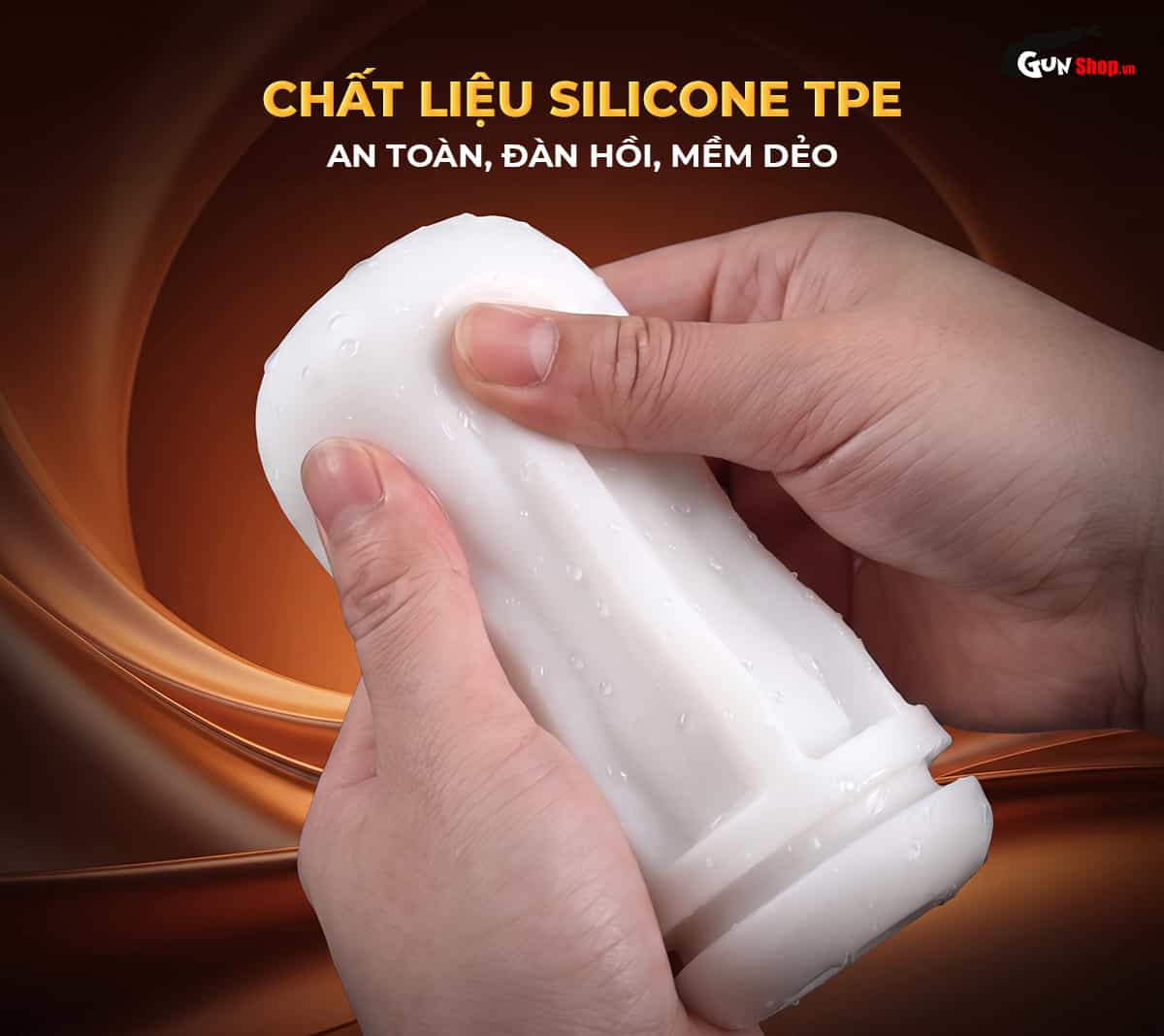 Galaku Air Color Sun Orange làm từ chất liệu silicone TPE cao cấp