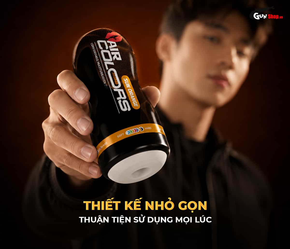 Galaku Air Color Sun Orange mang theo thuận tiện do thiết kế nhỏ gọn