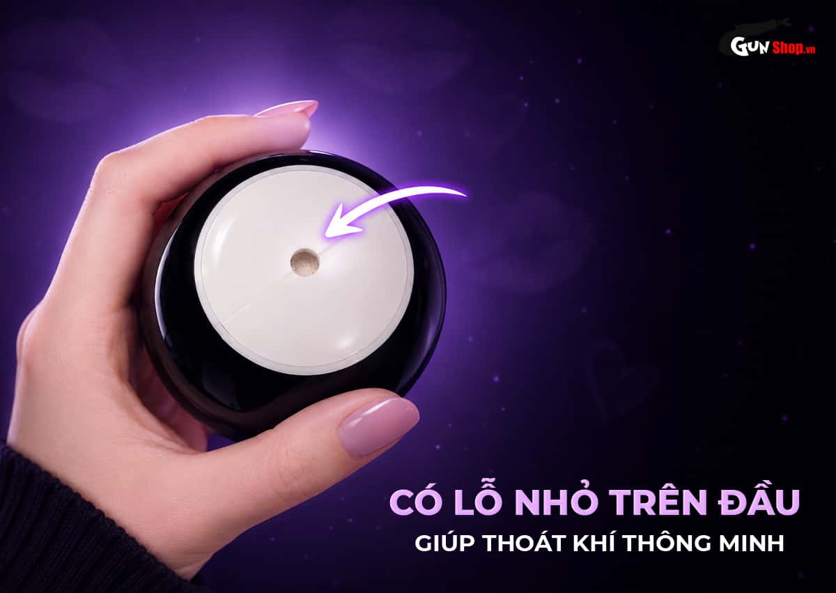 Galaku Air Color Twilight Purple có lỗ nhỏ trên đầu âm đạo giả giúp điều hòa không khí thông minh