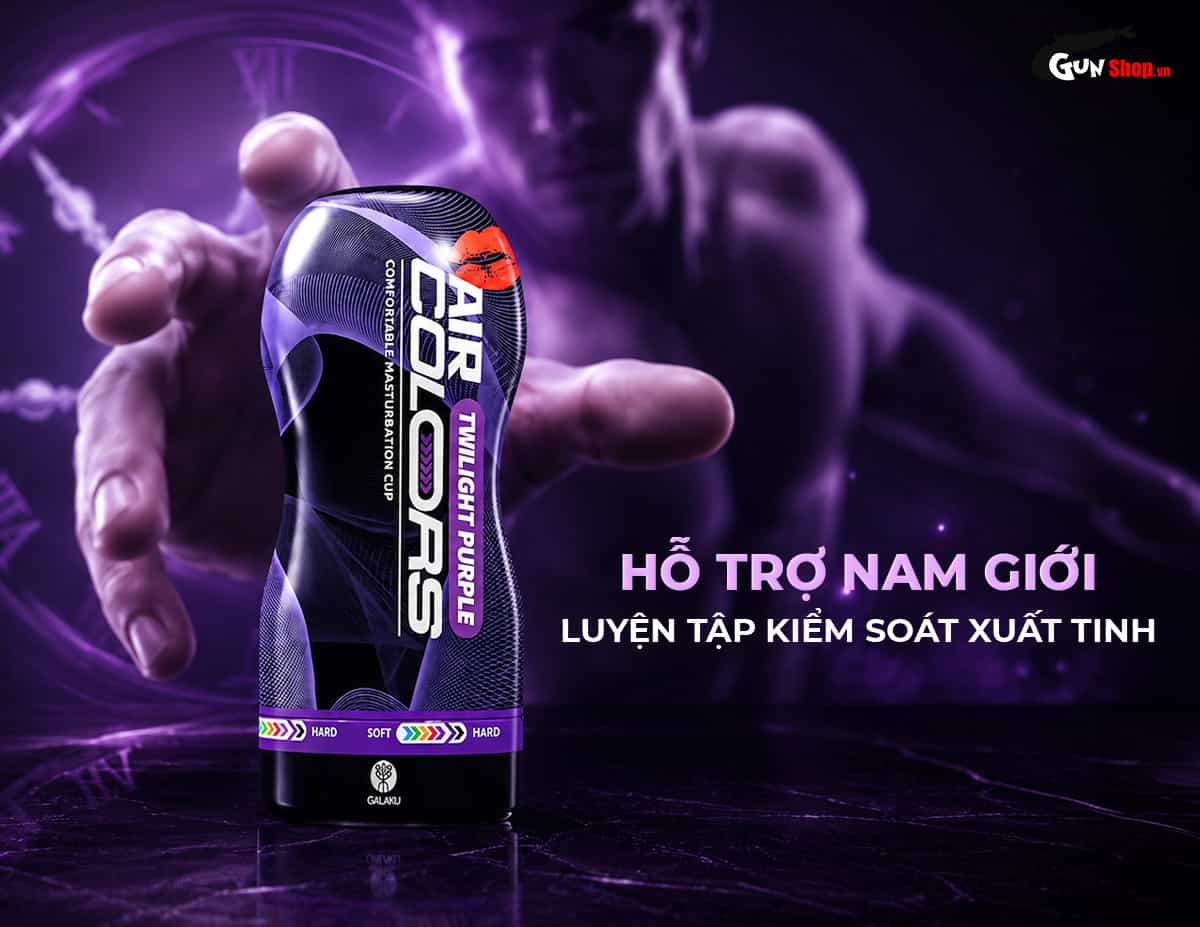 Galaku Air Color Twilight Purple giúp luyện tập sức chịu đựng và tăng thời gian quan hệ