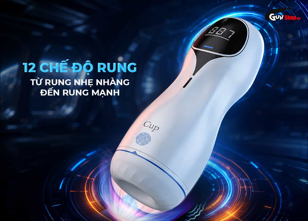 Jiuai Weilai Cup có 12 chế độ rung từ nhẹ nhàng đến mạnh mẽ