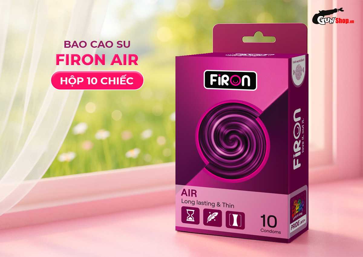 Bao cao su Firon Air - Hộp 10 cái chính hãng giá rẻ tại Gunshop