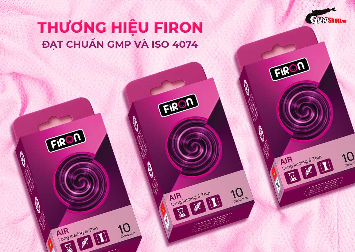 Bao cao su Firon Air - Hộp 10 cái chính hãng giá rẻ tại Gunshop