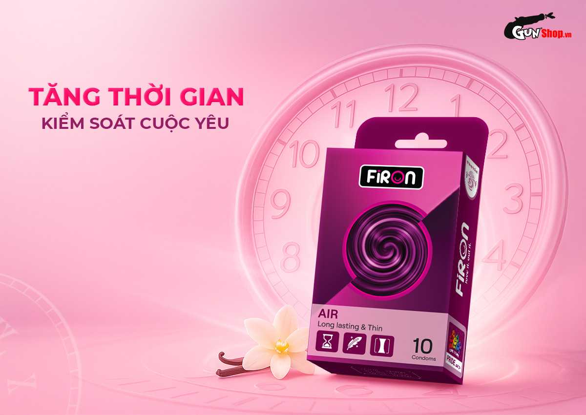 Bao cao su Firon Air - Hộp 10 cái chính hãng giá rẻ tại Gunshop