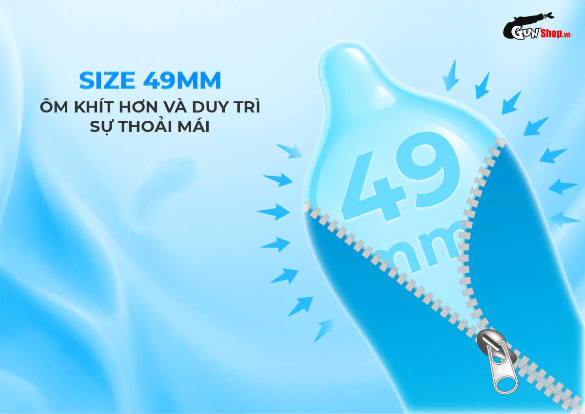 Bao cao su Firon Neo 49mm - Hộp 10 cái chính hãng tại Gunshop