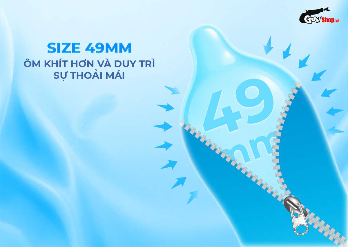 Bao cao su Firon Neo 49 - Hộp 3 cái chính hãng giá rẻ tại Gunshop