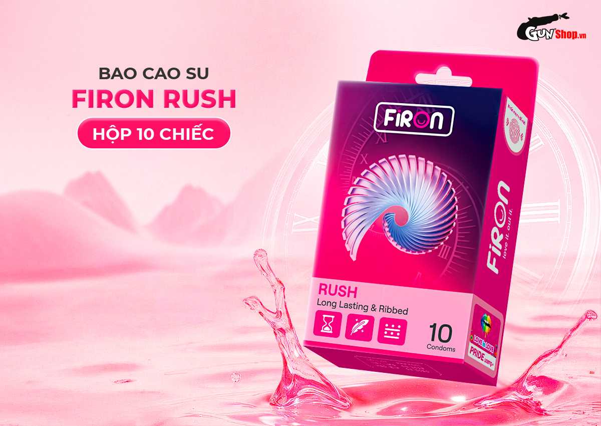 Bao cao su Firon Rush - Hộp 10 cái chính hãng tại Gunshop