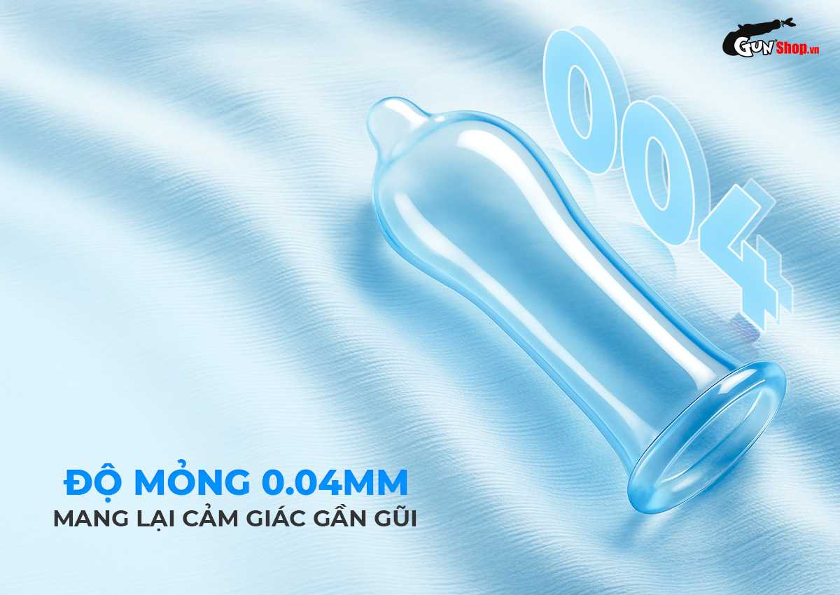 Bao cao su Powergra Feel X - Hộp 10 cái cao cấp, chính hãng tại Gunshop