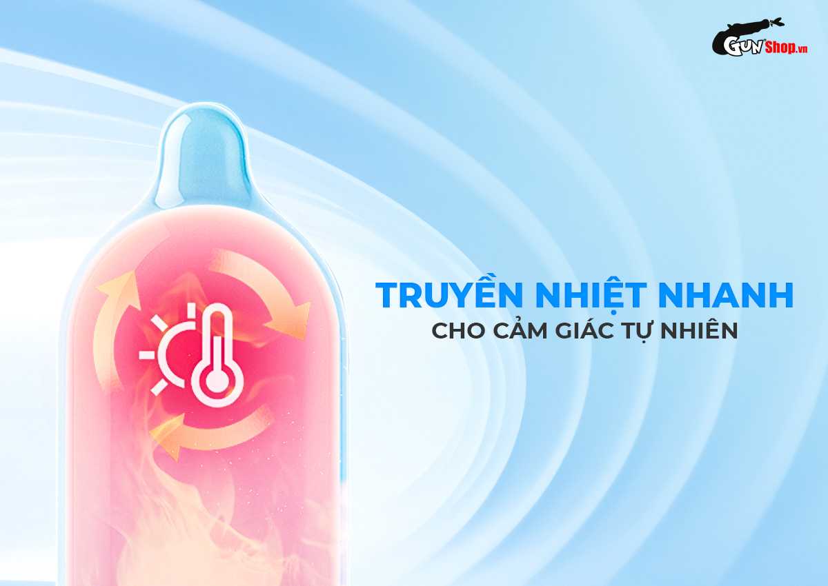 Bao cao su Powergra Feel X - Hộp 10 cái cao cấp, chính hãng tại Gunshop