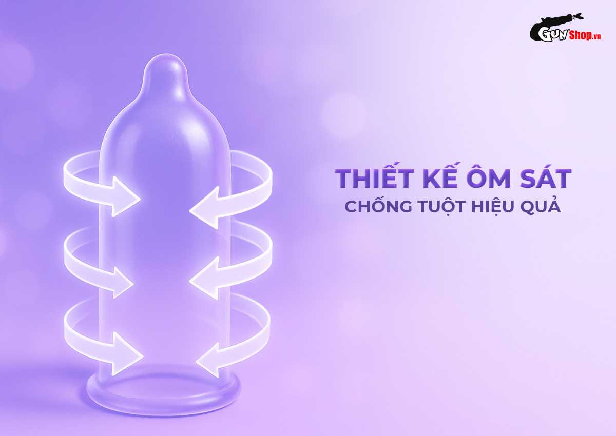 Bao cao su Powergra Maxfit - Hộp 10 cái cao cấp, chính hãng tại Gunshop