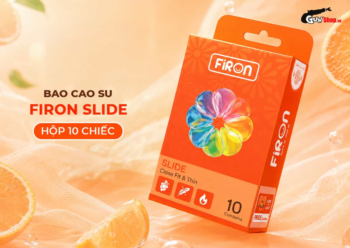 Bao cao su Firon Slide siêu mỏng giá siêu rẻ chính hãng tại Gunshop