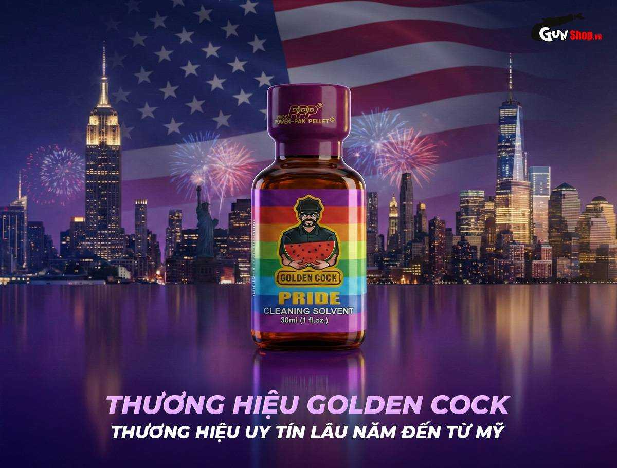 Chai hít Popper Golden Cock Pride - Chai 30ml chính hãng tại Gunshop