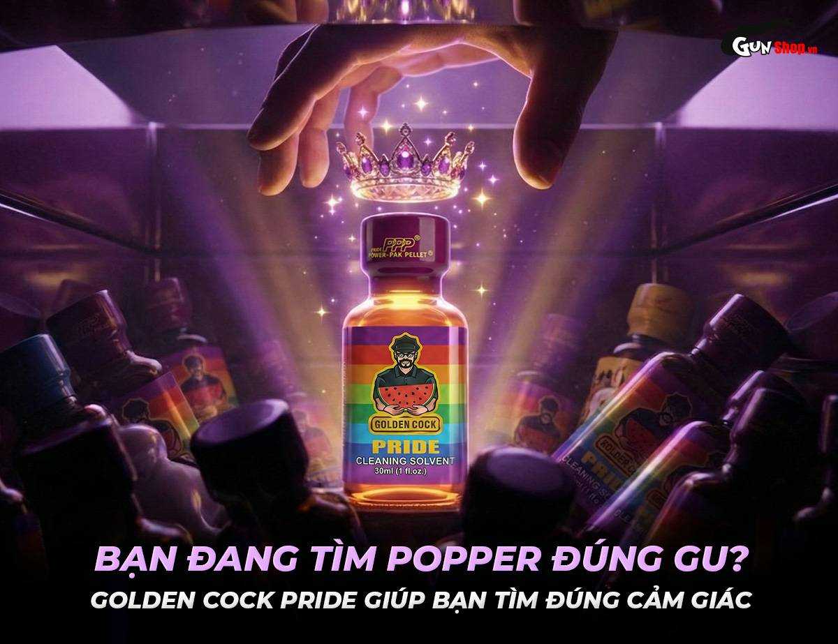 Chai hít Popper Golden Cock Pride - Chai 30ml chính hãng tại Gunshop
